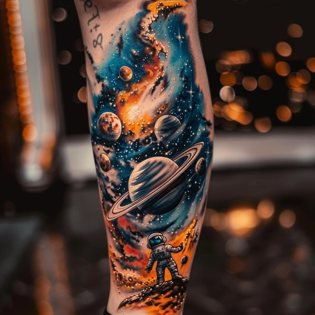 星球主题的纹身解析和建议+星球纹身图案16款