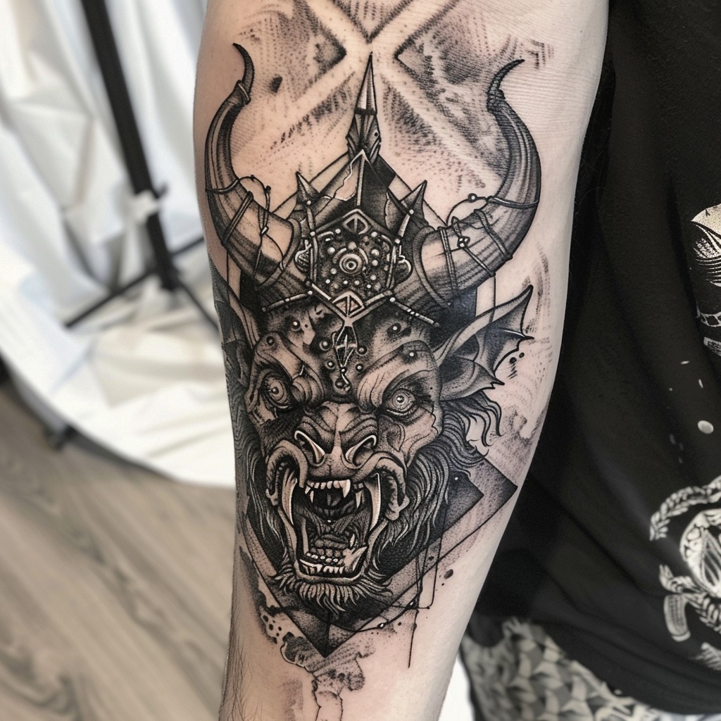 牛魔王主题纹身解析和建议+牛魔王纹身图案16款