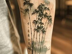 竹子纹身图案：刻于肌肤的君子之风