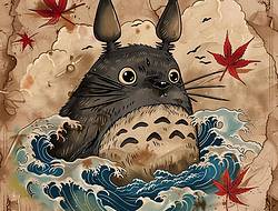 龙猫手稿