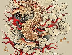 中国龙手稿(17张)