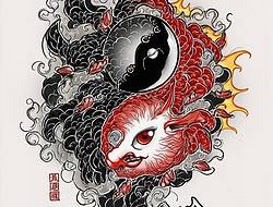 阴阳八卦图手稿