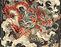 中国龙手稿(17张)