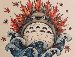 龙猫手稿