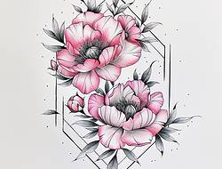 牡丹花手稿(11张)