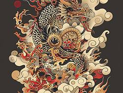 中国龙手稿(17张)