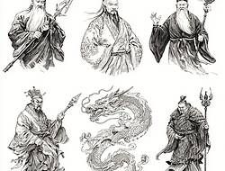 传统人物手稿(15张)